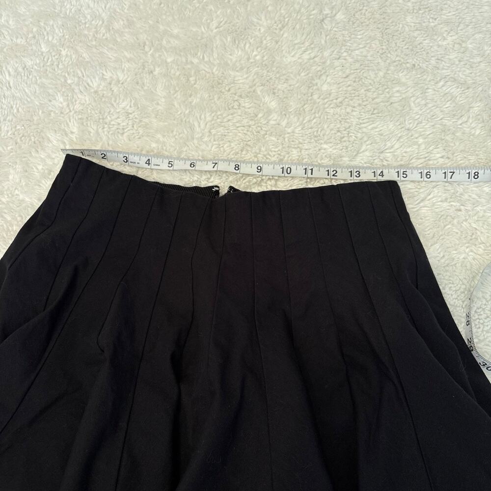 J. Crew Womens Godet Mini Skirt Black Chino Pleated Preppy Classic School Chic 6 - Picture 4 of 7